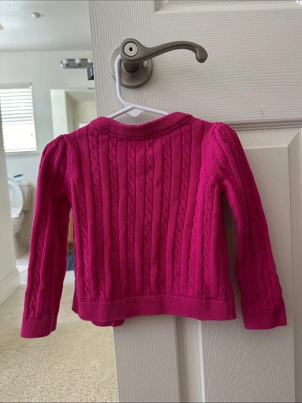 Gymboree Bright Pink Cable Knit Cardigan